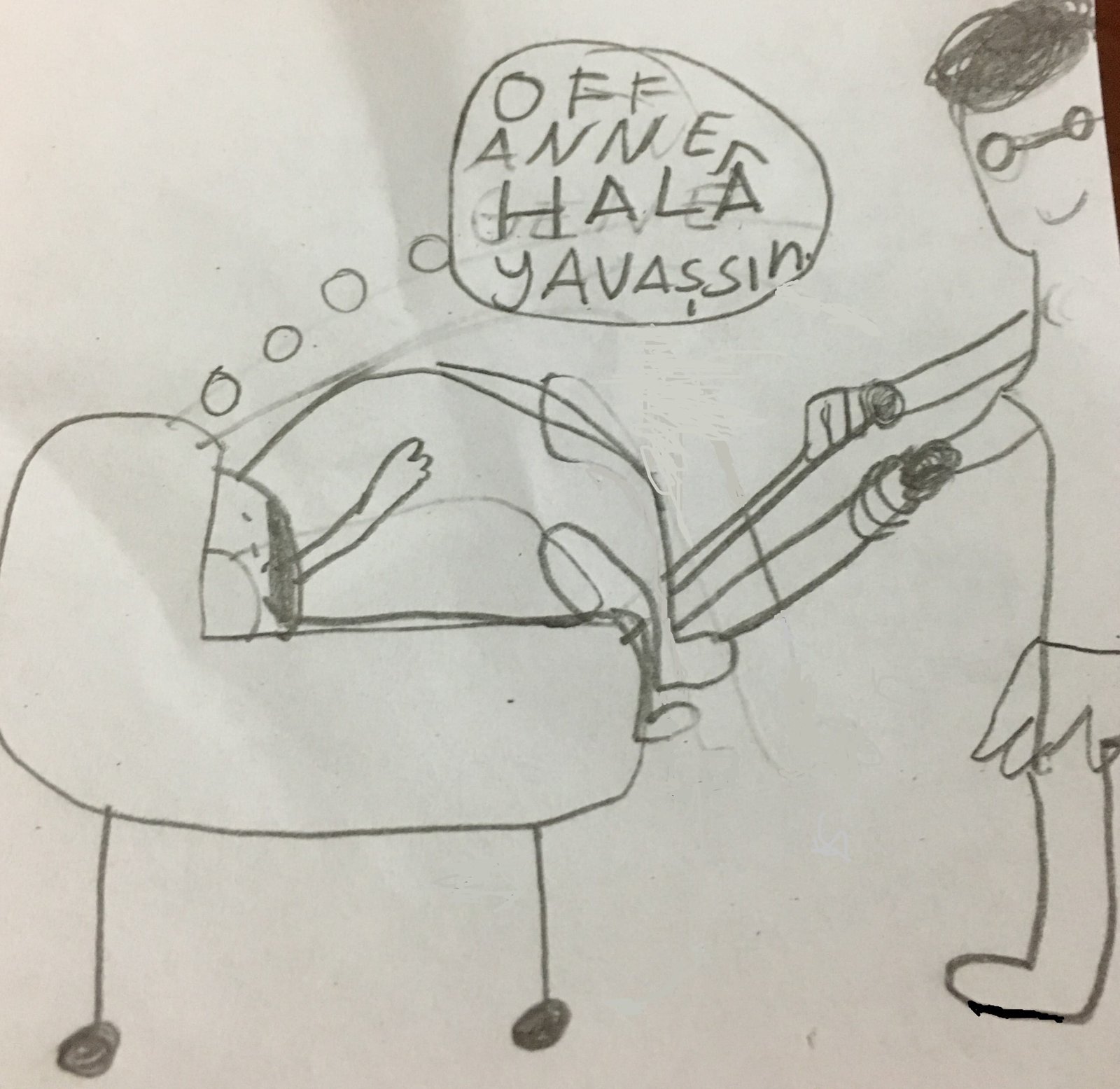 Anne Çocuk Karikatör