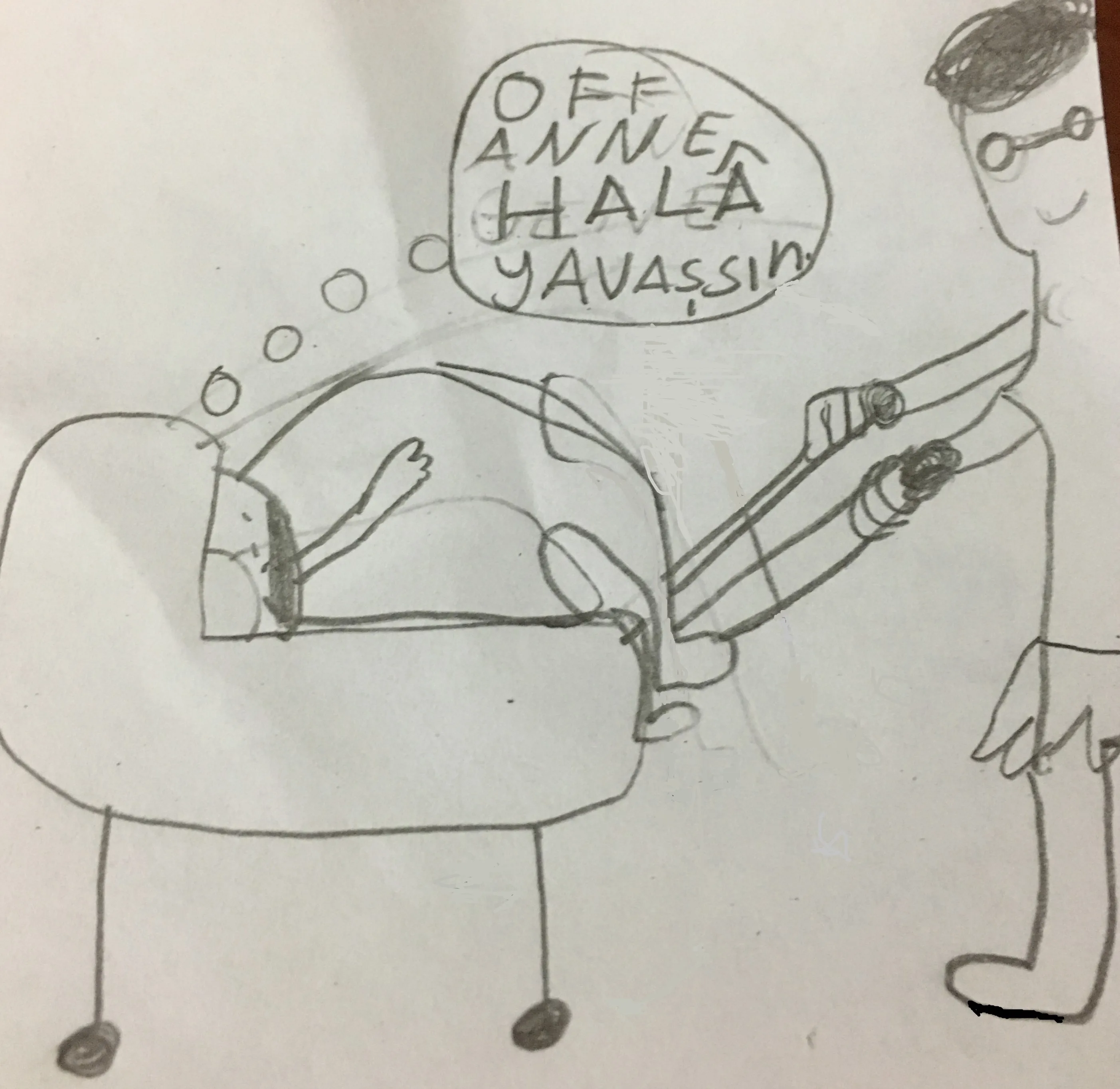 Anne Çocuk Karikatör